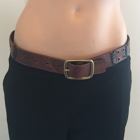 Cute American Eagle Outfitters Brn Leather Belt - Picture 2 of 4